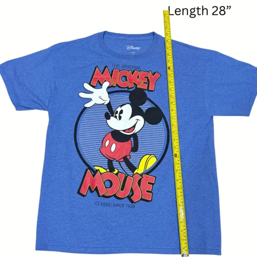 Disney Mickey Mouse The Original Classic Since 1928 Blue T Shirt Men’s L